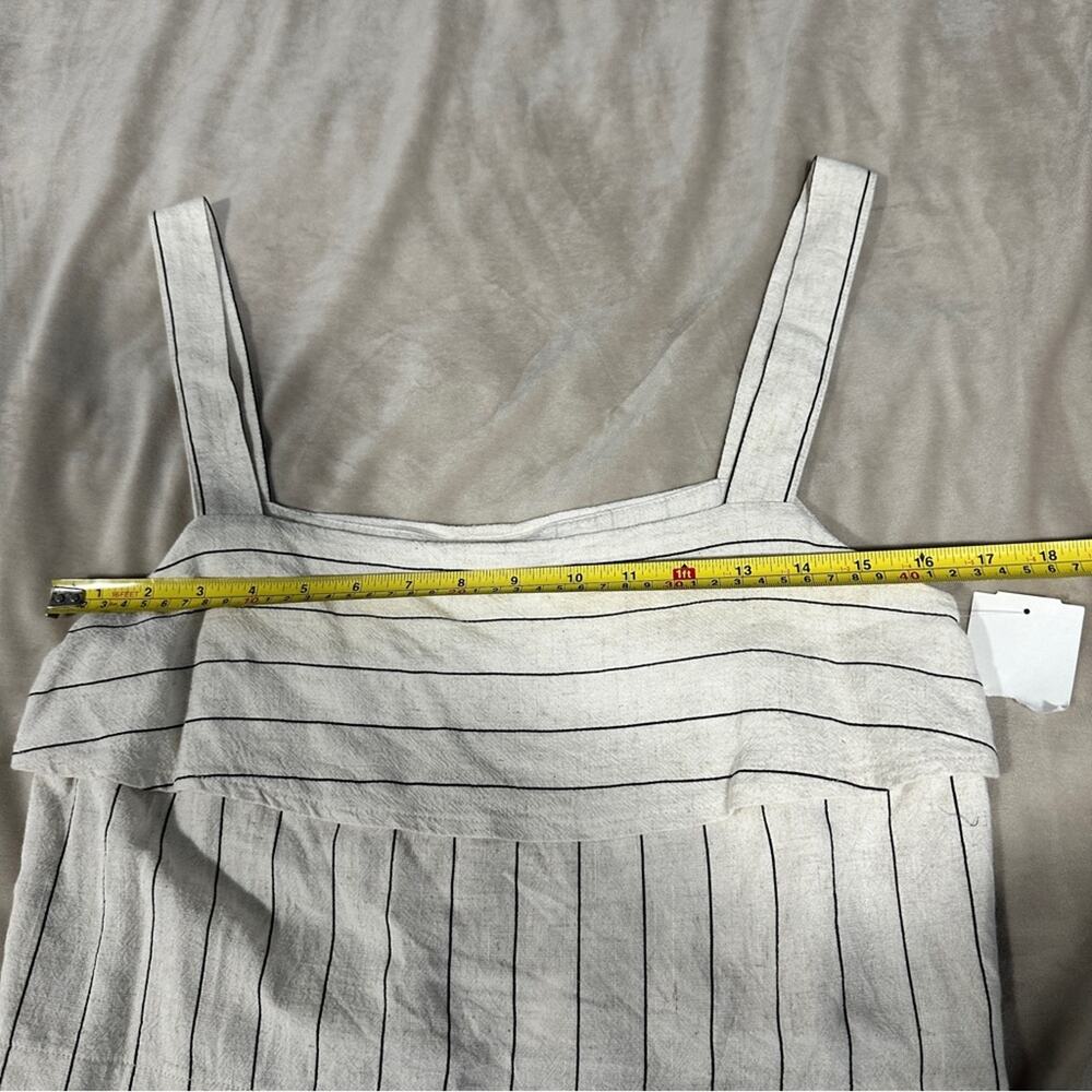 Quiet Luxury Striped Linen Blend Top European Minimalist| Avec Les Filles Size S - Picture 8 of 13